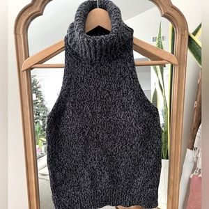 Madewell Marled Sleeveless Turtleneck Sweater XS